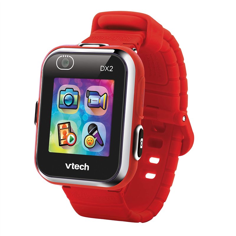 VTech Kidizoom Smart Watch DX2 Montre Intelligente pour Enfants avec Double Appareil Photo Rouge