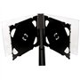 Dragon Trading Lot de 10 boîtes de rangement pour 6 disques CD/DVD/Blu-Ray 25 mm d'épaisseur Pour 6 disques avec espace pour ins