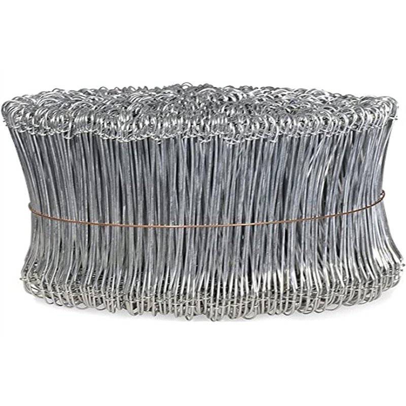 EDMA - Liens à Boucles Galva Ø 1 x 120 mm - 1000 Attaches de Fil à Doubles Boucles pour Machine à Liage – 960452 – Accessoires d