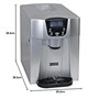 Machine À Glaçons 140w 12kg/24h Et Distributeur D'eau Silver - HZB12EAU