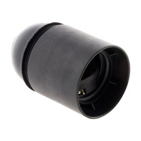Zenitech - Douille lisse sans bague - E27 - noir