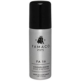 Famaco - Assouplisseur FA16 - Spray Mousse Expanseur Chaussure Cuir Rigides - Elimine les Points de Pression - Etire les Chaussu
