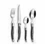 LOU LAGUIOLE - Valisette avec 24 couverts de table pour 6 personnes - Tradition - Acier inoxydable 18/0, Finition Brillante - Gr