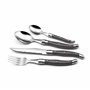LOU LAGUIOLE - Valisette avec 24 couverts de table pour 6 personnes - Tradition - Acier inoxydable 18/0, Finition Brillante - Gr