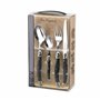 LOU LAGUIOLE - Valisette avec 24 couverts de table pour 6 personnes - Tradition - Acier inoxydable 18/0, Finition Brillante - Gr