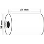 Exacompta - Réf. 5740120V - Lot de 10 bobines pour machine à calculer et caisse - largeur 57 mm x diamètre 38 mm - mandrin 12 mm