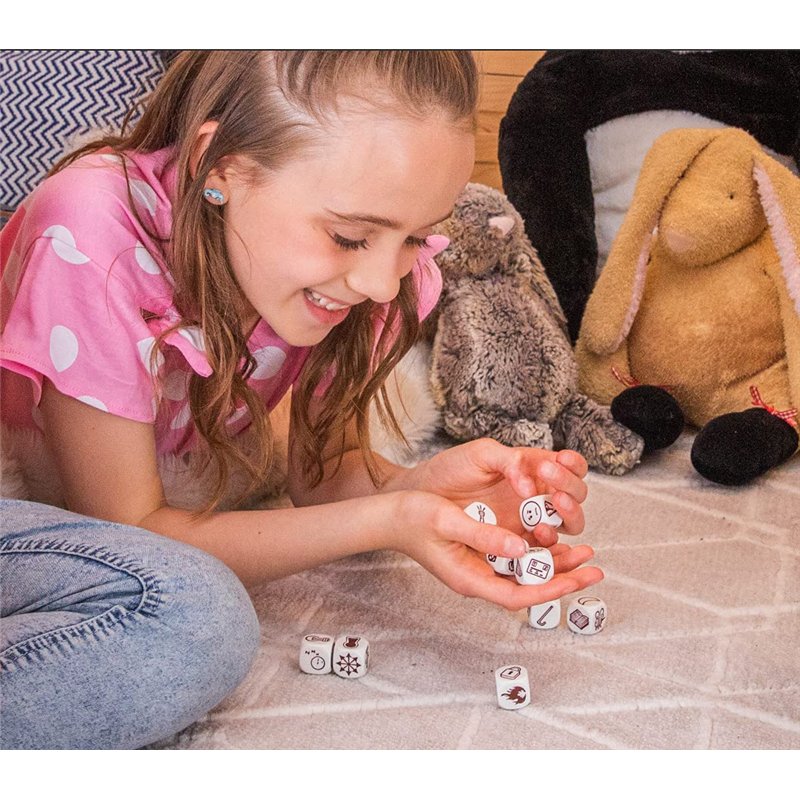 Image secondaire de Asmodee Italie, Rory's Story Cubes Mistery (Violet), Jeu de Dés pour Créer des Histoires, Édition en Italien, 8079