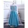 NICE SPORT Robe Princesse Reine des Neiges Frozen - Costume Enfant Fille - Princesse Elsa - Déguisement Haute Qualité - Bleu (15