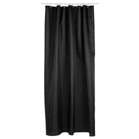 Eminza Rideau de Douche Polyester – Noir