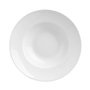 Secret de gourmet - Lot de 6 grandes assiettes en céramique blanche pour pâtes - D 27 cm - Moderne