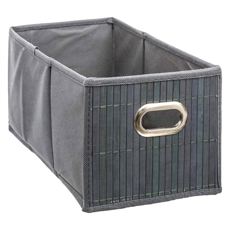 MIX'n MODUL Panier Rangement Bambou (Gris)