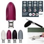 EASY MAKE - KB52541 - Affûteur Aiguiseur Couteau Cuisine Acier Inoxydable Gomme Base Anti-Derapante - Coloris Aléatoire !