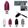 EASY MAKE - KB52541 - Affûteur Aiguiseur Couteau Cuisine Acier Inoxydable Gomme Base Anti-Derapante - Coloris Aléatoire !