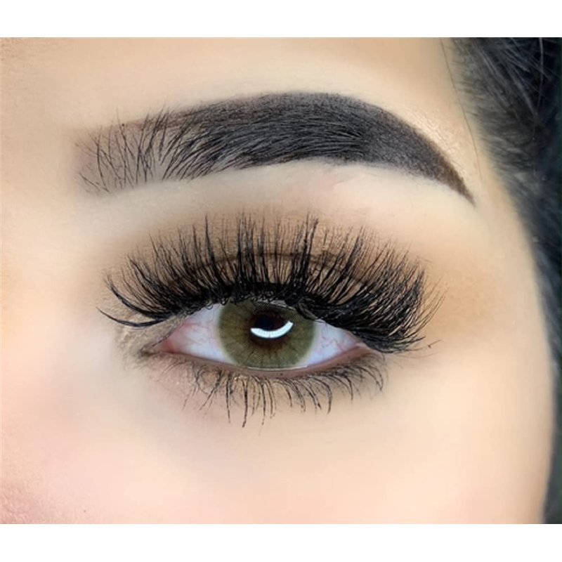 MYSALENS® Lentilles De Contact De Couleur Amber - Ambre Hidrocor Couleur Naturelle très haute opacité Kit De Rangement Boitier -