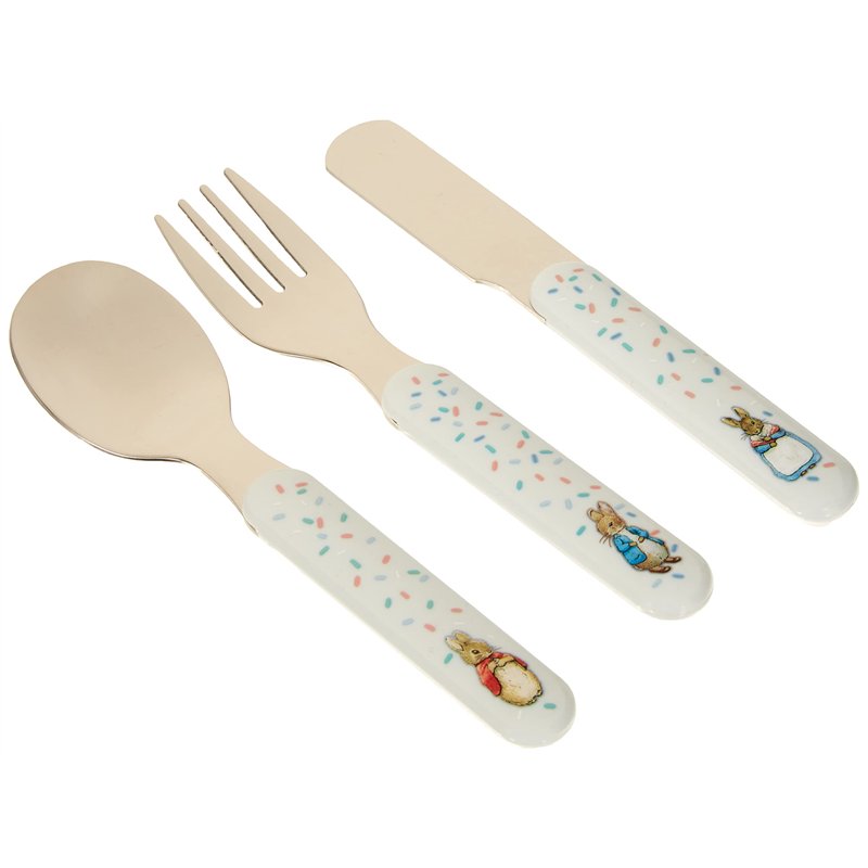Petit Jour Paris Set de 3 couVerts Pierre Lapin Pour manger comme un grand BP903P, Multicolore