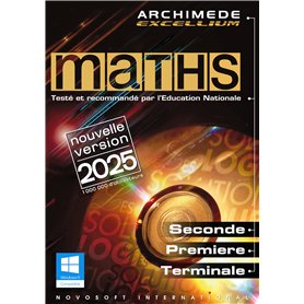 MATHS - Archimède Excellium 2025 sur clé USB (Windows 7