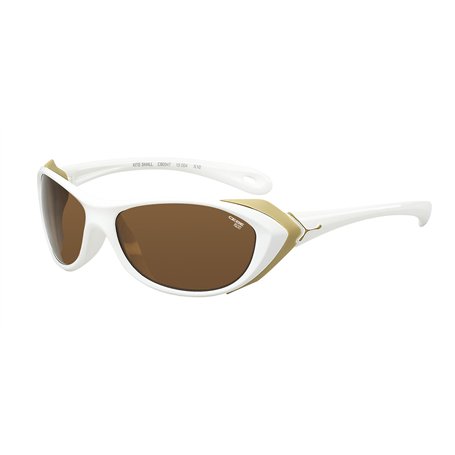 Cébé Kite Small Lunettes de Soleil Femme Blanc Brillant/Or