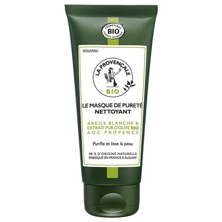La Provençale – Le Masque de Pureté Nettoyant – Soin Visage Certifié Bio – Huile d’Olive Bio AOC Provence – Pour Tous Types de P