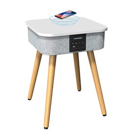Blaupunkt MP0530-143 Table Enceinte avec Chargement Induction pour Téléphone - Compatible Bluetooth - Enceinte Bluetooth - Encei