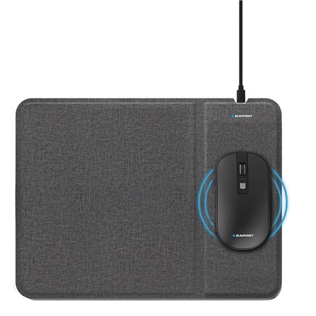 Blaupunkt - MP1740-133 - Pack de Souris sans Fil et Tapis de Souris avec Chargeur Induction - Noir