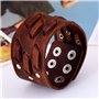 ZENSE - Bracelet de force homme en cuir véritable ZB0237