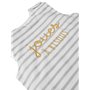 VERTBAUDET Gigoteuse spécial été sans manches JOUES A BISOUS Oeko-Tex® rayure grise 0/6M