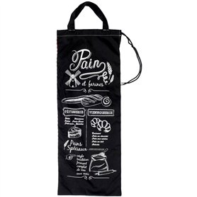 Promobo -Sac A Pain Imprimé Vintage Décor Bistrot Double Face Vichy