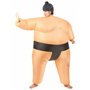 DEGUISE TOI - Déguisement Humoristique Sumo Gonflable Adulte - Combinaison - Coiffe - Gonfleur - Taille Unique - Rose - Déguisem