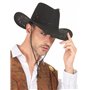 DEGUISE TOI - Chapeau Cowboy Noir en Suedine Adulte - Chapeau - Taille Unique - Noir - Accessoires pour déguisement - Polyester