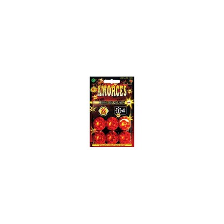 PLAQUE DE 12 AMORCES 8 COUPS POUR PISTOLET