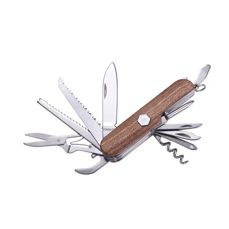 LAGUIOLE - Couteau Multifonctions Manche en Bois de Santal Rouge