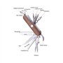 LAGUIOLE - Couteau Multifonctions Manche en Bois de Santal Rouge