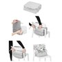 Badabulle Rehausseur de Chaise Enfant Nomade et léger Sunday Pop Multicolore