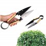 FISHTEC Ciseaux Cisaille Topiaire Tradition - Avec Etui - 33 cm - Sécateur de Jardin en Acier Inox et Manche revêtement Bois - I