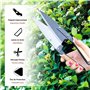 FISHTEC Ciseaux Cisaille Topiaire Tradition - Avec Etui - 33 cm - Sécateur de Jardin en Acier Inox et Manche revêtement Bois - I