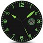 Fishtec - Horloge Murale Design Moderne - Pendule Silencieuse et Écran Température Digitale - Convient pour la Cuisine