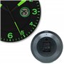 Fishtec - Horloge Murale Design Moderne - Pendule Silencieuse et Écran Température Digitale - Convient pour la Cuisine, Bureau, 