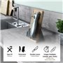 FISHTEC Couteau Electrique de Cuisine Sans Fil Easy Cut Plus - Avec Chargeur et Support en Bois - 2 Lames - Idéal pour découper 