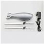 FISHTEC Couteau Electrique de Cuisine Sans Fil Easy Cut Plus - Avec Chargeur et Support en Bois - 2 Lames - Idéal pour découper 