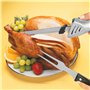 FISHTEC Couteau Electrique de Cuisine Sans Fil Easy Cut Plus - Avec Chargeur et Support en Bois - 2 Lames - Idéal pour découper 