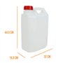 Linxor - Bidon en plastique (PEHD) pour usage alimentaire avec bouchon - 20L