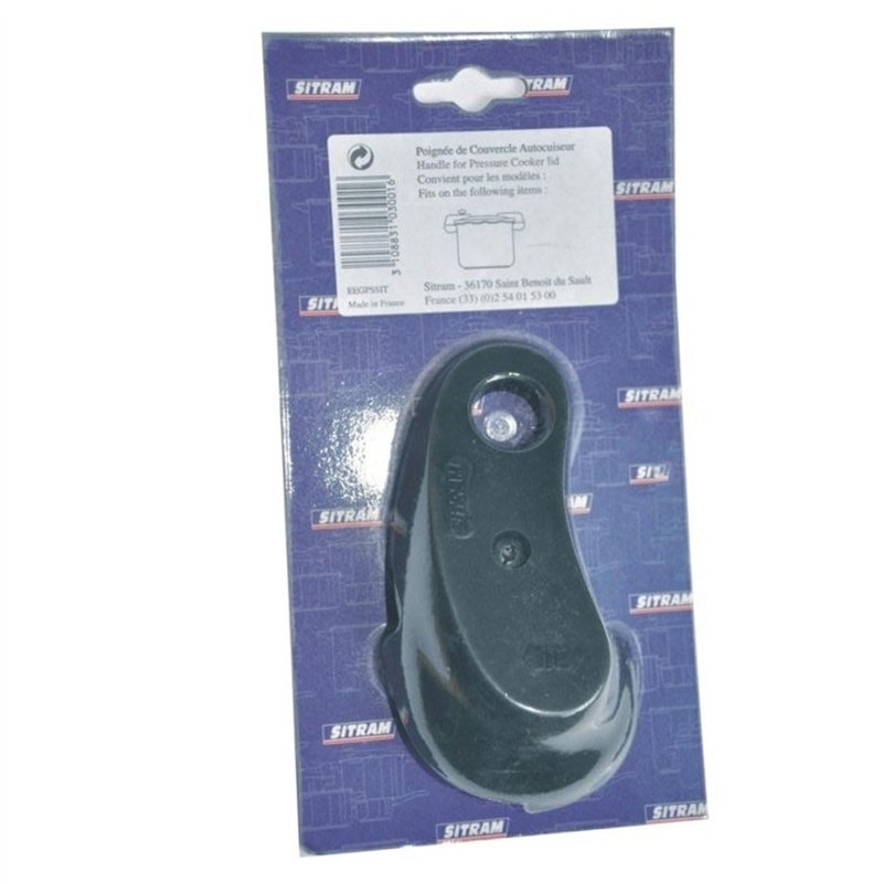 Image secondaire de Sitram 710606 Poignée thermorésistante en Bakelite Noire pour Couvercle d'autocuiseur de la Gamme SITRAFORZA, Noir