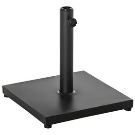 Outsunny Pied de Parasol Base de lestage Parasol carré dim. 40L x 40I x 43H cm Poids Net 13 Kg Ciment métal Noir