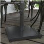 Outsunny Pied de Parasol Base de lestage Parasol carré dim. 40L x 40I x 43H cm Poids Net 13 Kg Ciment métal Noir