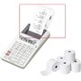 5 petits Rouleaux d'Addition pour Calculatrice avec Imprimante Calculatrices de Bureau impression Impact non thermique papier or
