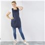 Hurry Jump Tablier Chasuble Blouse chasuble Coloris Marine Encolure Carrée Taille coté reglable par pression