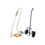 KEMPER - Desherbeur pro tuyau 5 m bruleur 60 mm Allume gaz + détendeur propane inclus + chariot à roues pour bouteille gaz