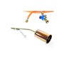 KEMPER - Desherbeur pro tuyau 5 m bruleur 60 mm Allume gaz + détendeur propane inclus + chariot à roues pour bouteille gaz