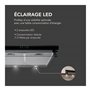 BELDEKO - Hotte Casquette/Visière 60 cm NOIR 210 m3/h - 100 Watts - Filtre inclus