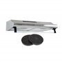 BELDEKO - Hotte Casquette/Visière 60 cm INOX 240 m3/h 2 Filtres à charbon